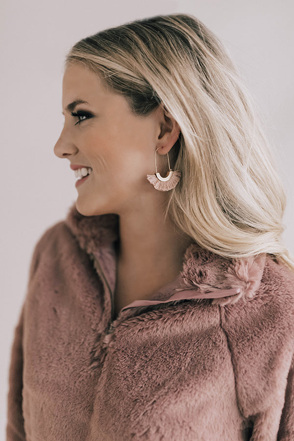 Ready For A Vacay Earrings In Blush Image - 2