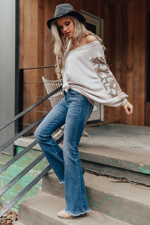 Europe Is Calling Waffle Knit Top Image - 3