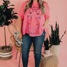 Meet Me In Paradise Shift Top In Pink  Curves Image - 1