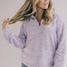 Sugar Rush Sherpa Pullover In Lavender Image - 1