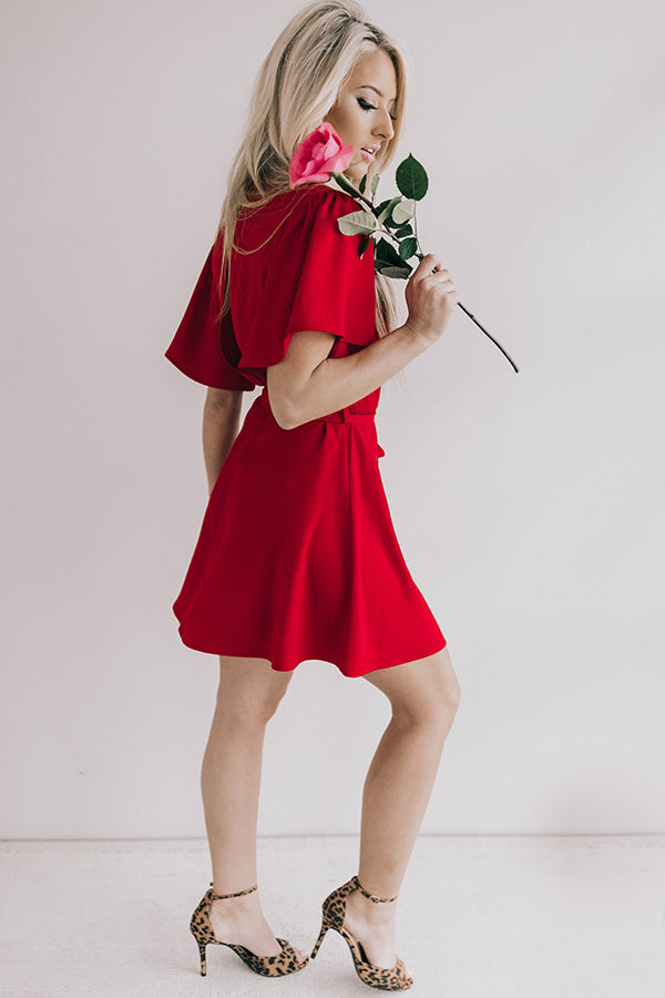 Coming Up Wine And Roses Dress Image - 3