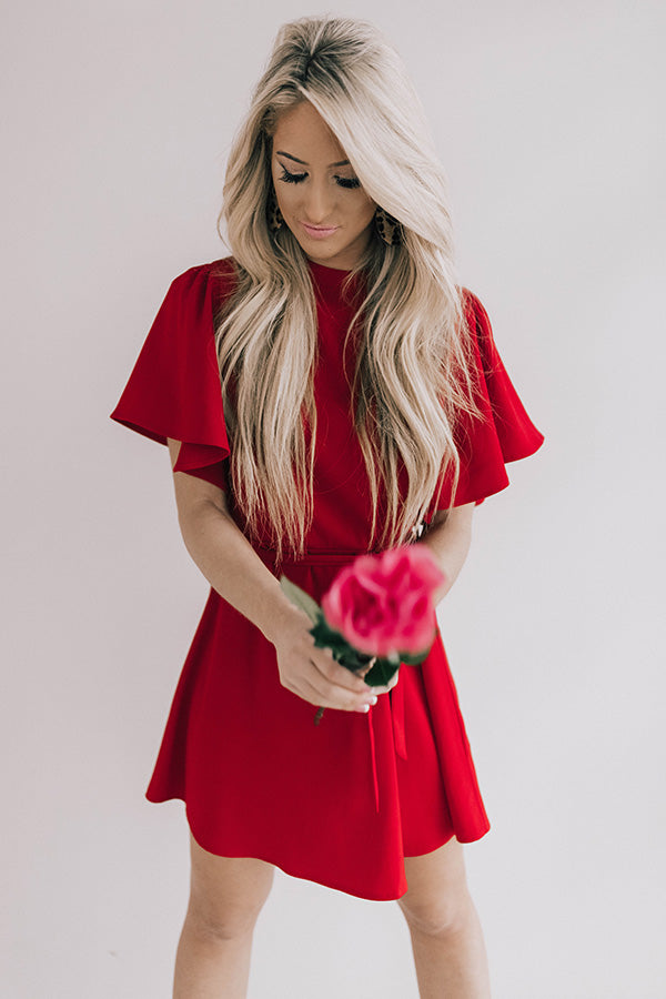 Coming Up Wine And Roses Dress Image - 2