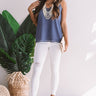 Femme And Fab Lace Trim Tank In Riverside Image - 1