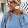 Chic In Santorini Earrings In Ivory Image - 1