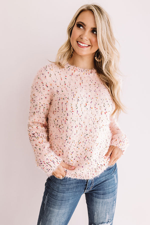 Jetty Punch Knit Sweater In Pink Image - 1