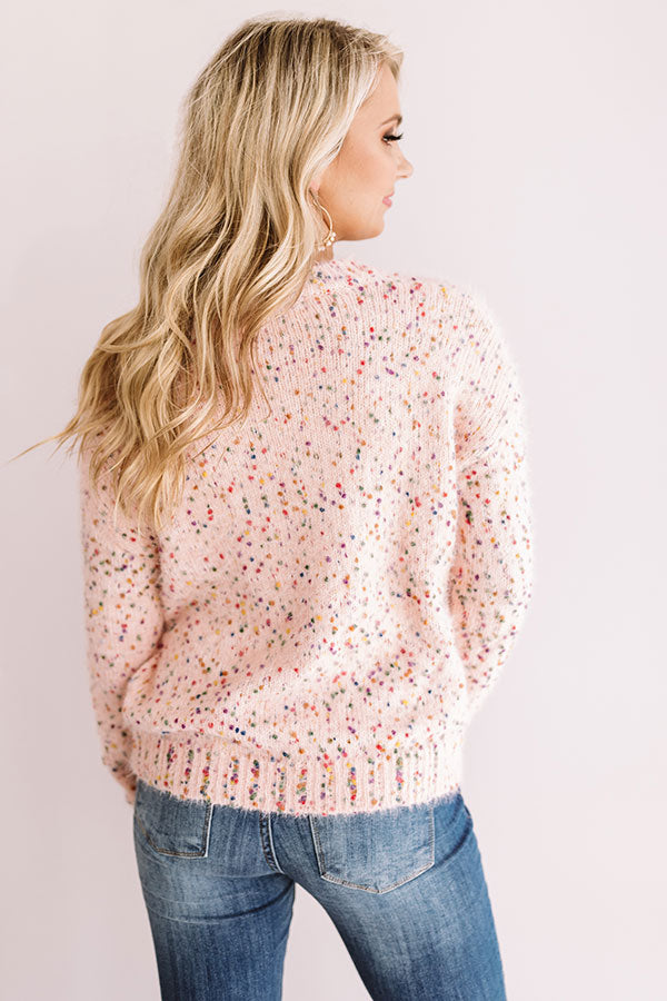Jetty Punch Knit Sweater In Pink Image - 5