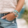 Venice Beach Vacay Bracelet Set In Turquoise Image - 1
