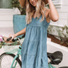 On Cabana Time Chambray Babydoll Dress Image - 1