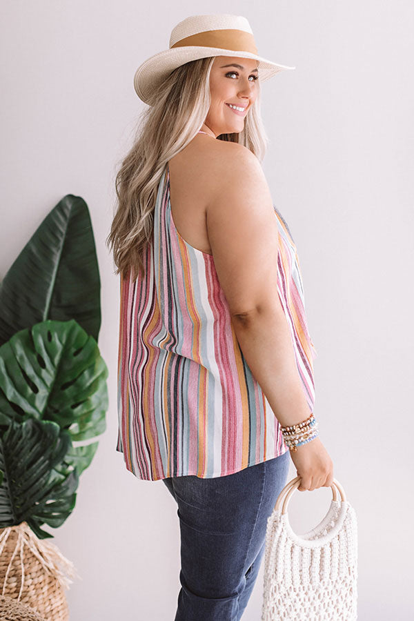 Patio Parties And Prosecco Floral Tank  Curves Image - 4