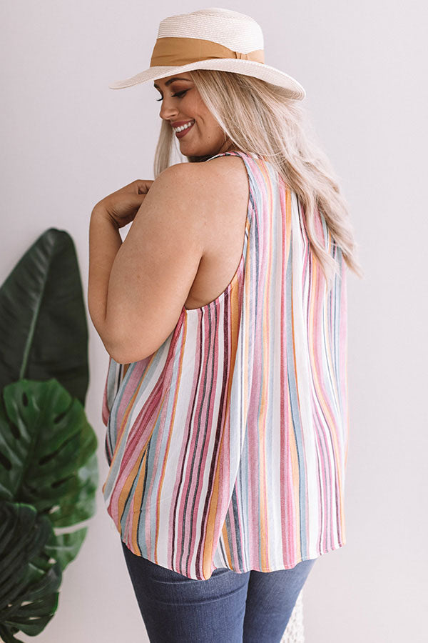 Patio Parties And Prosecco Floral Tank  Curves Image - 5