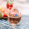 Drink Up The Sunshine Stemless Wine Glasses Image - 1