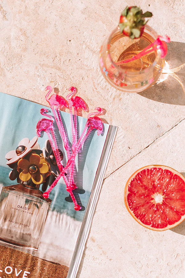 Flamingo Cocktail Stirrers Image - 1
