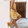 Santorini Breeze Eyelet Dress in Mustard Image - 1
