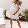 Easy On The Eyes Off Shoulder Eyelet Dress Image - 1