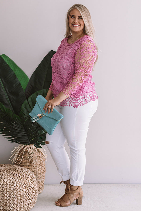 Ready For A Vacay Crochet Top Curves Image - 3