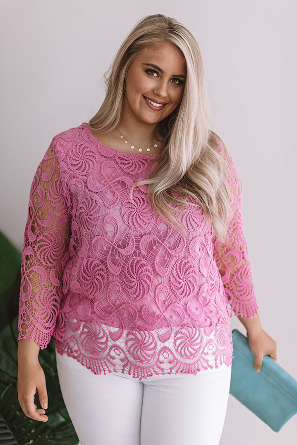 Ready For A Vacay Crochet Top Curves Image - 2