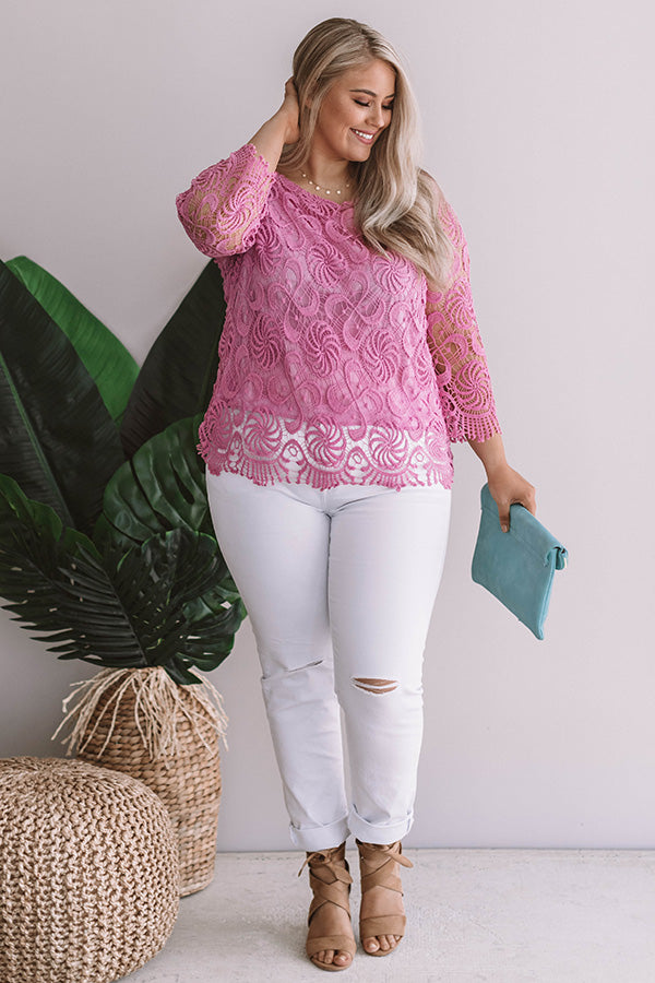 Ready For A Vacay Crochet Top Curves Image - 1