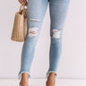 The Dawsyn Midrise Distressed Ankle Skinny Image - 1