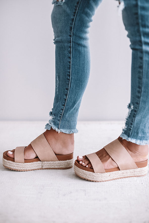The Lola Espadrille In Iced Latte Image - 1