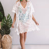 Tahiti Toastin' Lace Cover Up in White Image - 1
