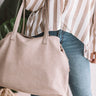 Brooklyn Babe Faux Leather Tote In Birch Image - 1