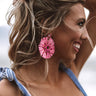 Long Beach Bombshell Earrings In Pink Image - 1