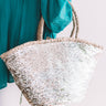 Beyond Obsessed Sequin Tote In Gold Image - 1