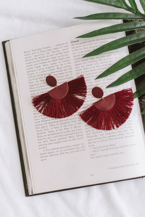 Cali Cruising Earrings In Sangria Image - 1