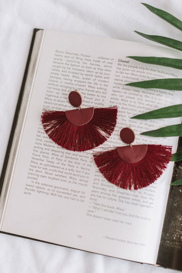 Cali Cruising Earrings In Sangria Image - 2