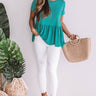 Weekend Comforts Shift Top in Jade Image - 1