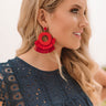 Cali Kisses Earrings In Red Image - 1