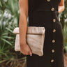Pier Party Clutch in Stone Image - 1