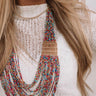 Island Luxury Layered Necklace In Pink Image - 1