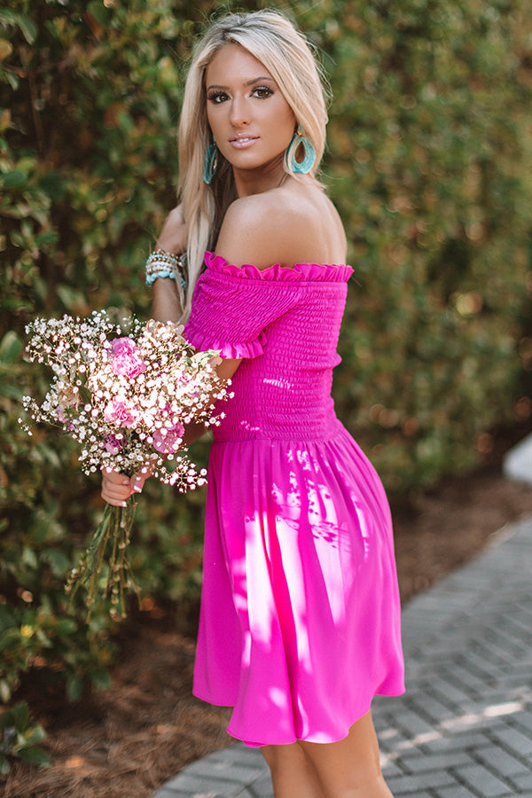 Spring In Your Step Off Shoulder Dress Image - 3