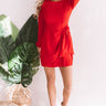 Love You Mean It Tie Dress In Red Image - 1