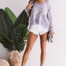 Goal Setter Leopard Sweater In Lavender Image - 1