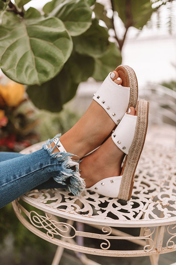 The Hartley Espadrille In White