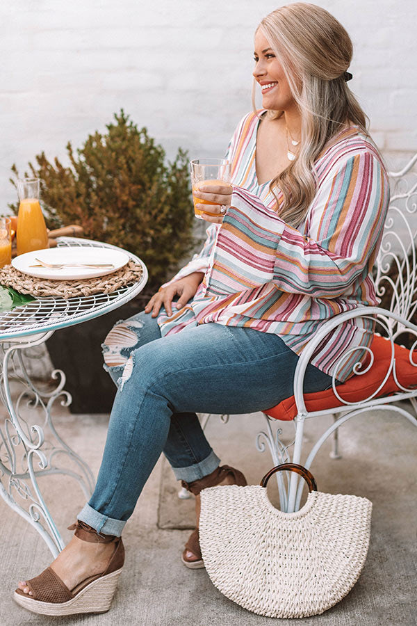 Adore You More Stripe Top Curves Image - 1