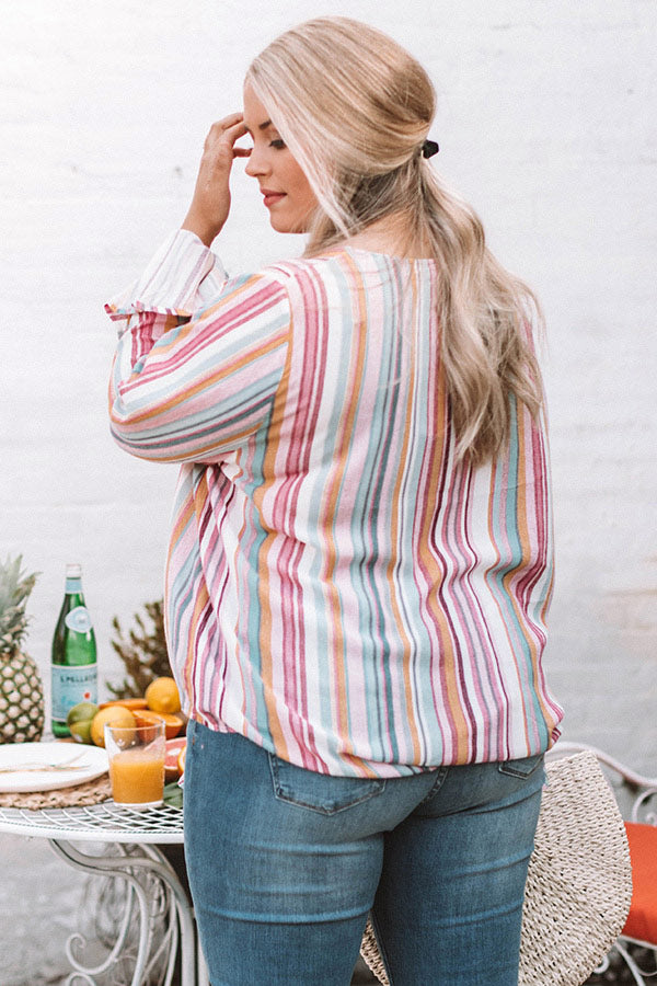 Adore You More Stripe Top Curves Image - 3