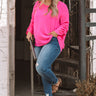 Champagne Coast Shift Top In Hot Pink Curves Image - 1