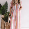 Adore You More Stripe Jumpsuit Curves Image - 1