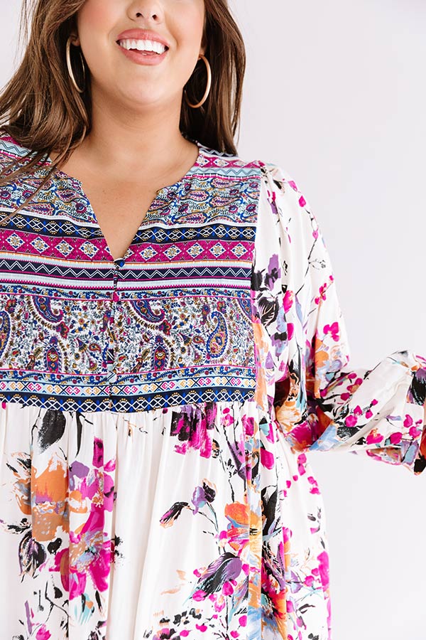 VIP Pass Babydoll Shift Dress In Birch  Curves Image - 4