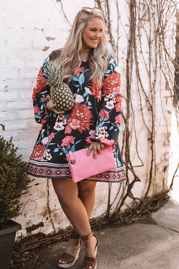 Baja Spritzer Shift Dress In Navy  Curves Image - 2