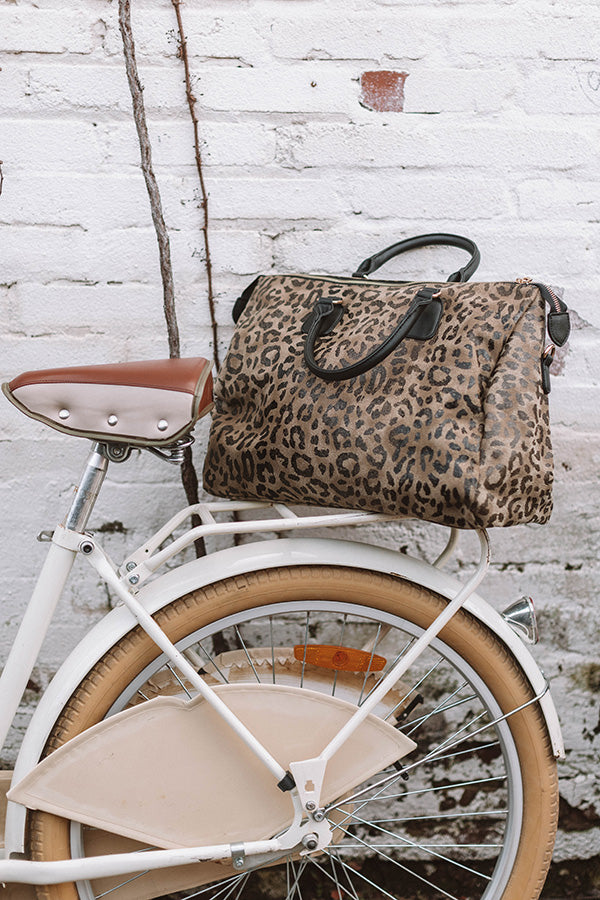 Chic Serendipity Leopard Canvas Tote Image - 4