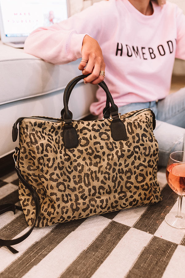Chic Serendipity Leopard Canvas Tote Image - 1