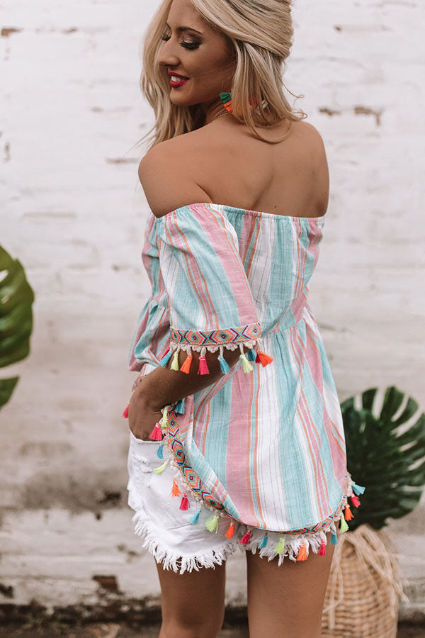 Maui Coast Off Shoulder Top Image - 5