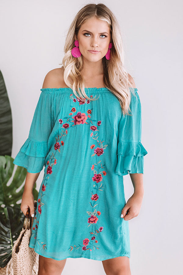 Bahama Bliss Embroidered Dress Image - 2