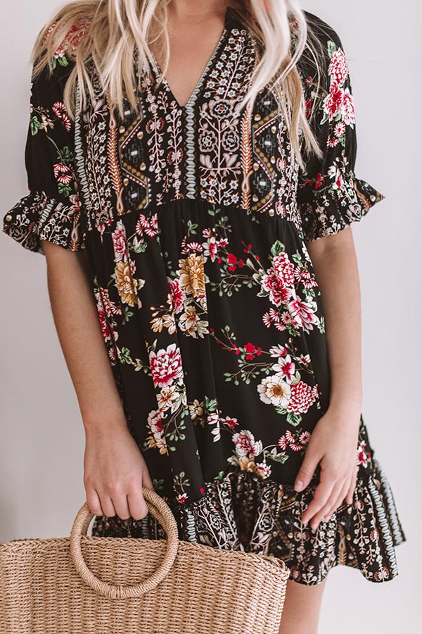 Hello Cocktail Hour Floral Dress • Impressions Online Boutique