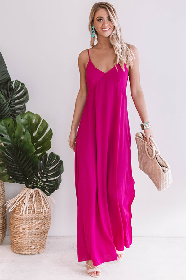 Garden Party Perfection Maxi In Fuchsia Image - 1