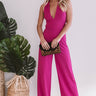 Live From The Red Carpet Jumpsuit In Fuchsia Image - 1